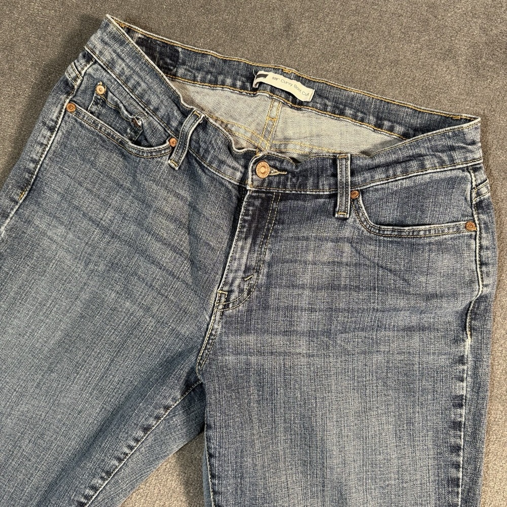 Y2K Levi's 529 Curvy Boot Cut Jeans Women's Size 16M 31x30 Medium Wash Denim
